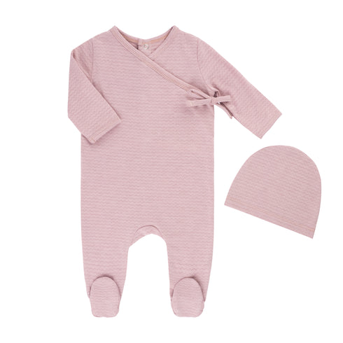 Tricot Bebe Pointelle Footie Set