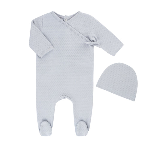 Tricot Bebe Pointelle Footie Set