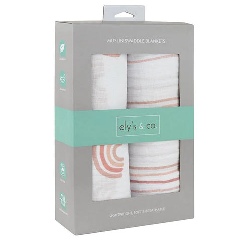 Ely`s & Co Muslin Swaddle 2 Pack