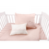 Mini Manilla Baby Asymmetrical Design Crib Set in Ecru/Dusty Rose