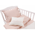 Mini Manilla Baby Asymmetrical Design Crib Set in Ecru/Dusty Rose