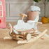 Asweets Wood Airplane Rocker & Ride on