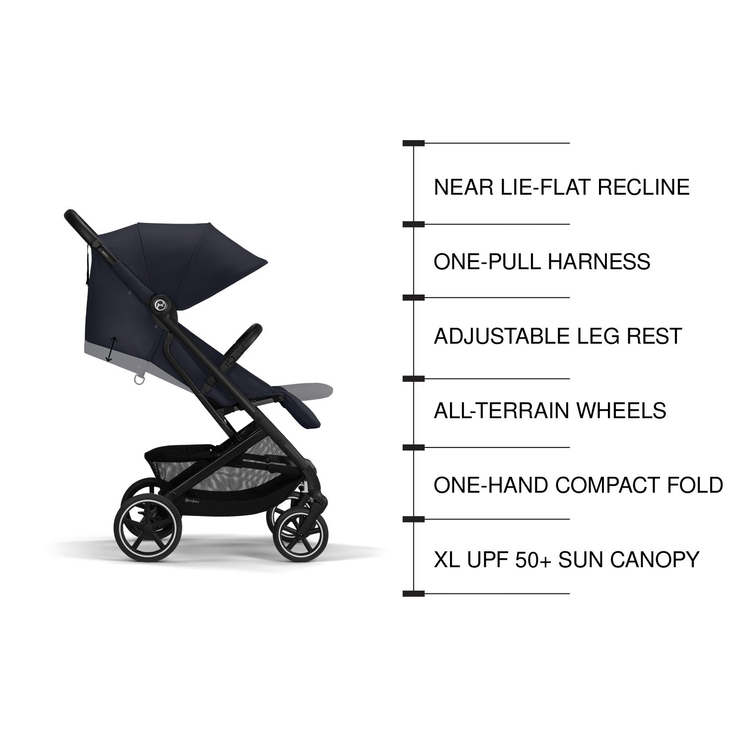 cybex beezy lava grey Cybex Beezy 2 Compact Stroller