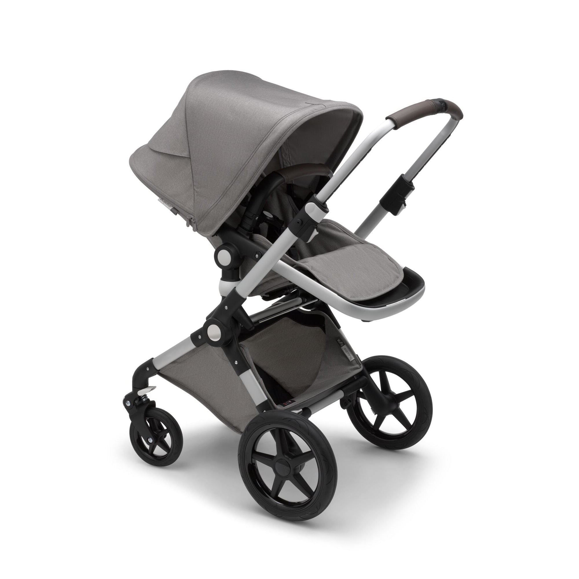 bugaboo lynx vs bugaboo fox Bugaboo Lynx Complete Stroller Aluminum / Grey Melange