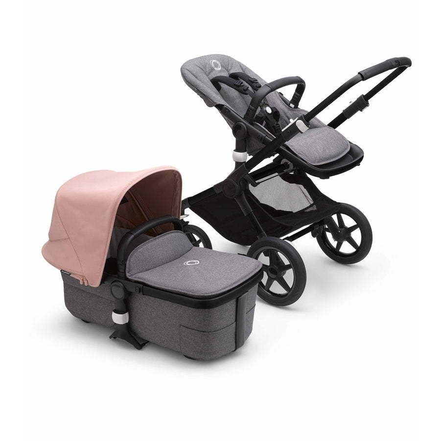 Bugaboo Fox 3 Complete Stroller, Black/Grey Melange / Stormy Blue