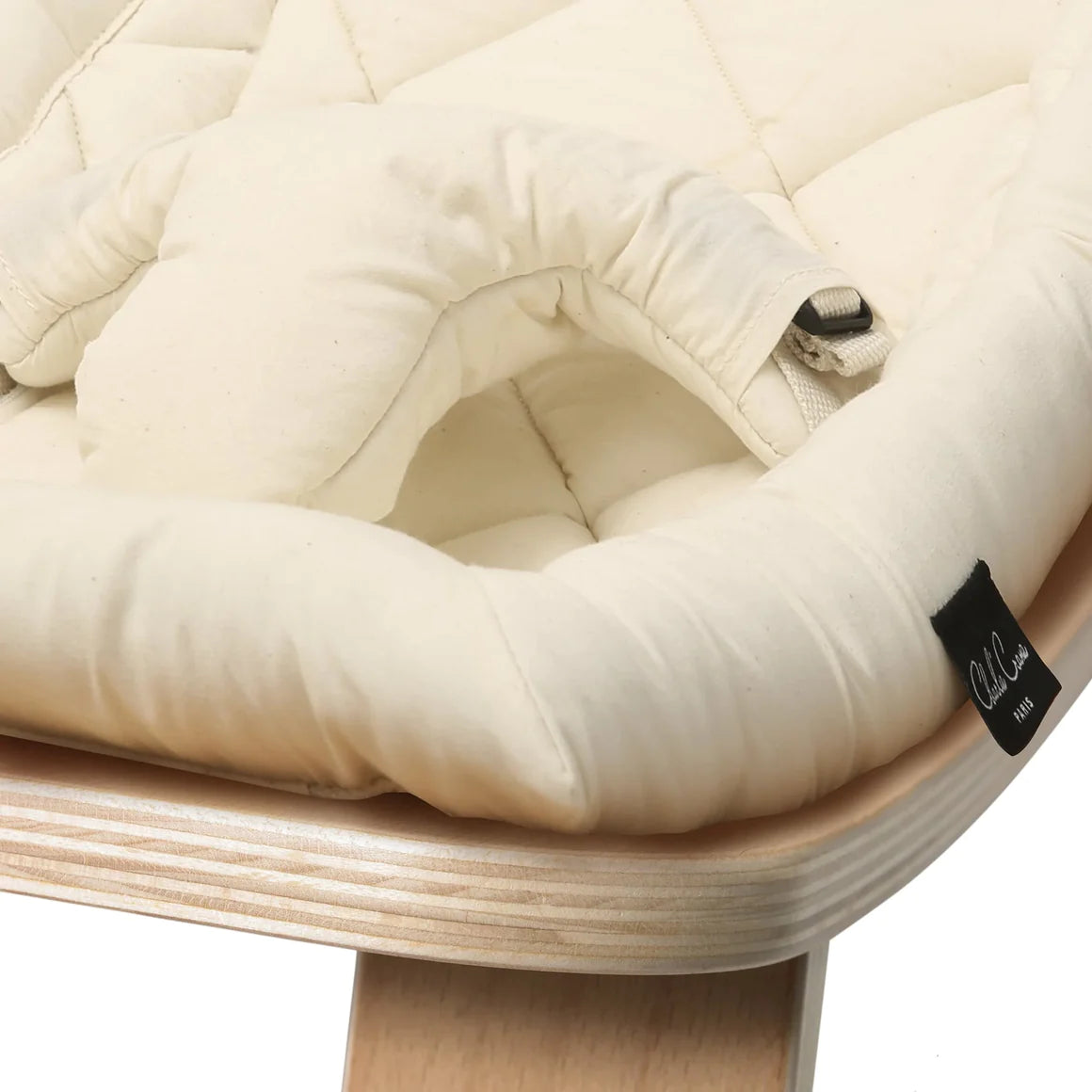 チャーリークレーン Charlie Crane Baby Rocker LEVO Charlie Crane LEVO Baby Rocker - Beech with Fur Milk Cushion