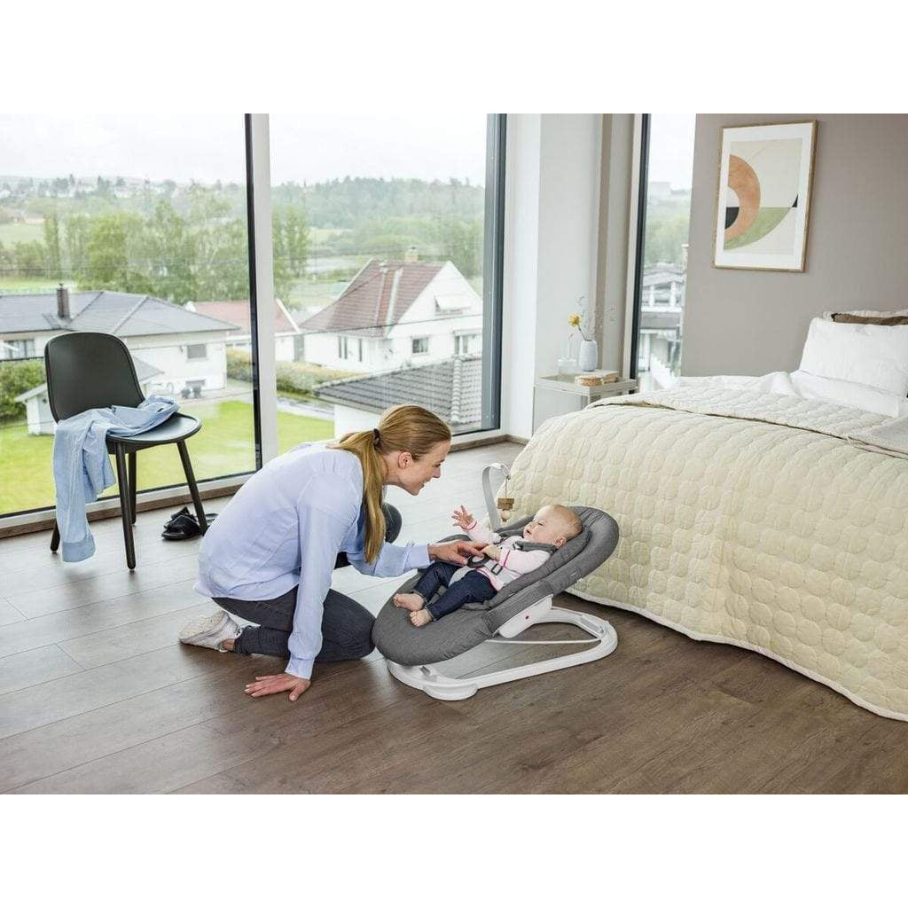 stokke steps bouncer deep grey Stokke Steps Bouncer – Twinkle Baby Boutique